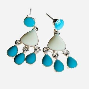 Vintage Earrings Dangles Drops Jewelry Enamel Fashion